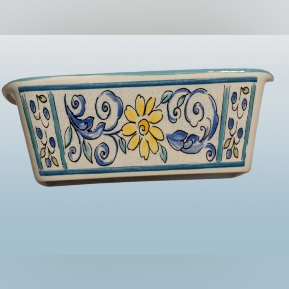 Daphne Brissonnet Ceramic Mini Loaf Bakewear Floral Motif